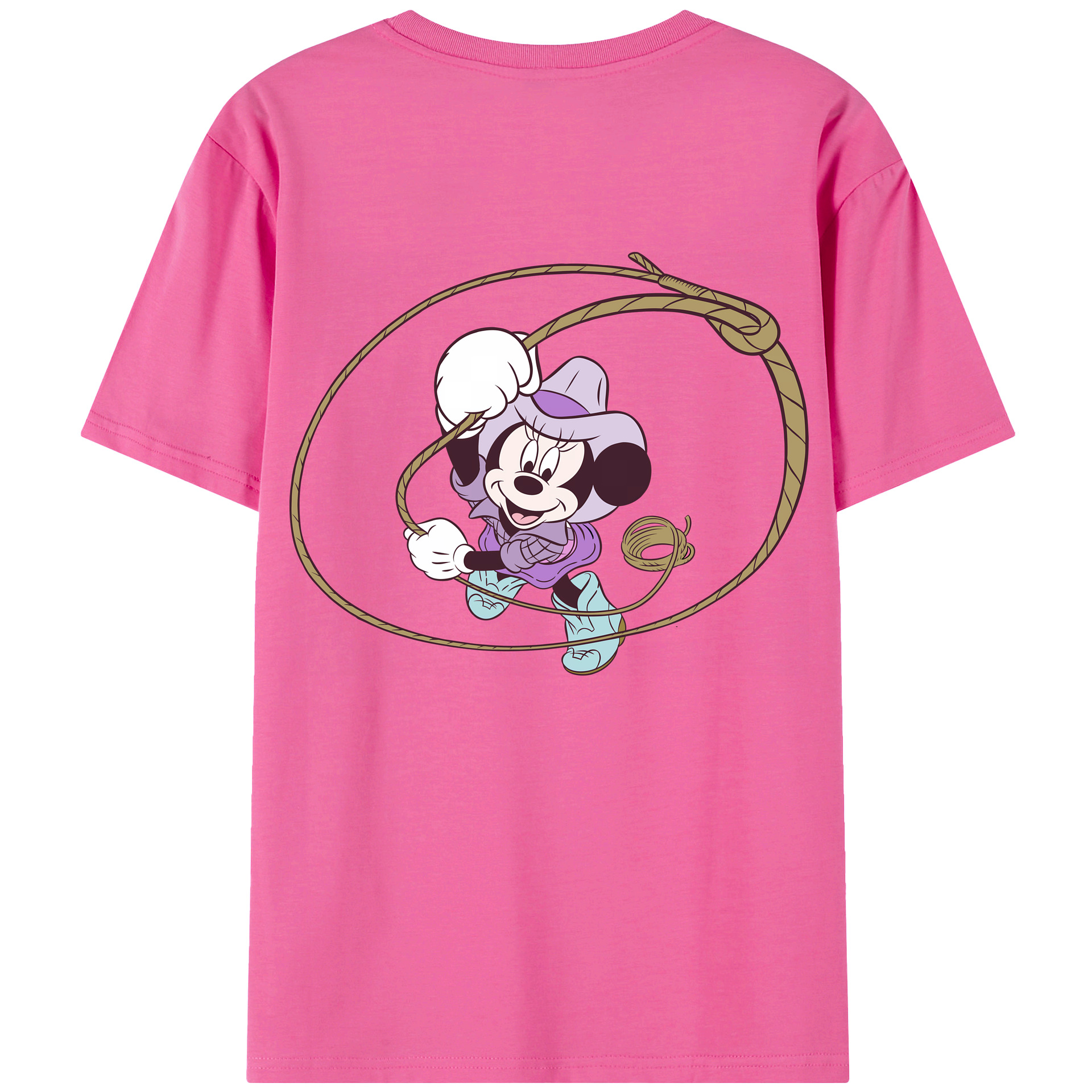 （画像用） ミッキーマウス Mickey Mouse レディース半袖Tシャツ(バックプリント)